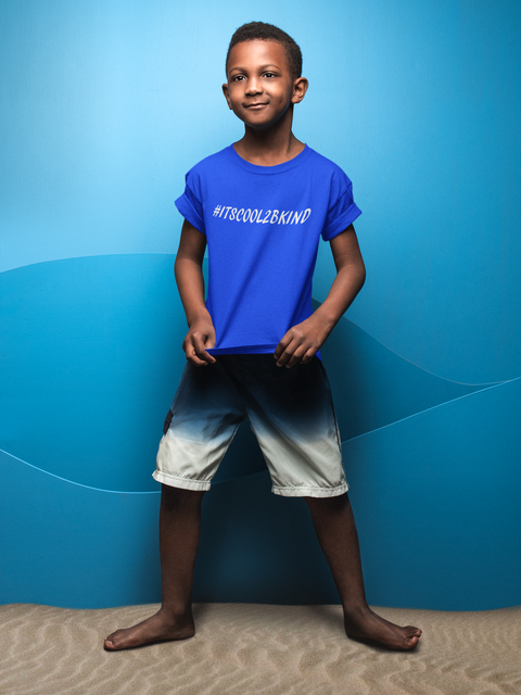 #ITSCOOL2BKIND Preimum Youth Cotton T-Shirt - Karma Inc Apparel 