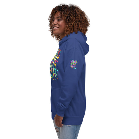 "Peace,Love,Unity, Equality" Ultimate Graphic Collection Unisex Hoodie - Karma Inc Apparel 