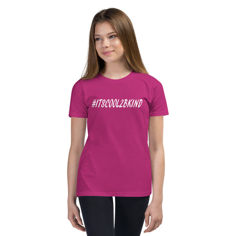 #ITSCOOL2BKIND Preimum Youth Cotton T-Shirt - Karma Inc Apparel 