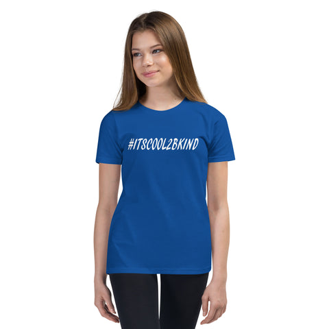 #ITSCOOL2BKIND Preimum Youth Cotton T-Shirt - Karma Inc Apparel 