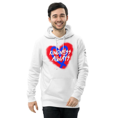 Karma Inc Apparel  Hoodie "KINDNESS ALWAYS" Organic Cotton Eco Friendly Unisex Hoodie