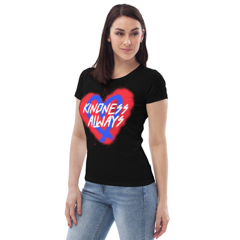 Karma Inc Apparel  "KINDNESS ALWAYS" Womens Organic Cotton T-Shirt