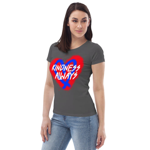 Karma Inc Apparel  "KINDNESS ALWAYS" Womens Organic Cotton T-Shirt