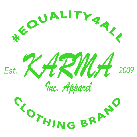 Karma Inc Apparel  Organic Cotton Hoodie "PEACE LOVE UNITY EQUALITY" Premium Organic Cotton Unisex Hoodie