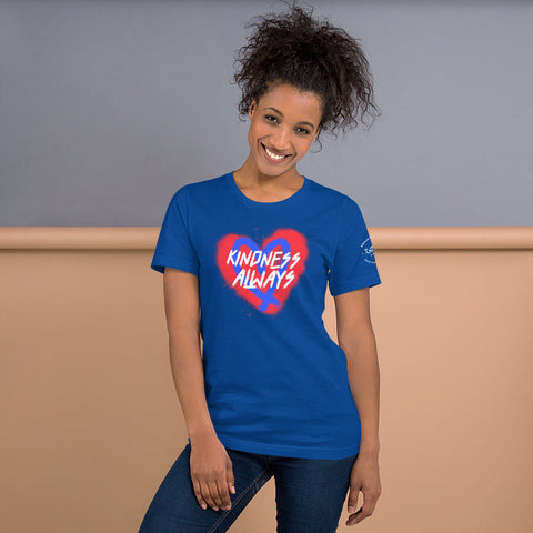 Karma Inc Apparel  True Royal / S "KINDNESS ALWAYS" Bella-Canvass Preimum Unisex T-Shirt